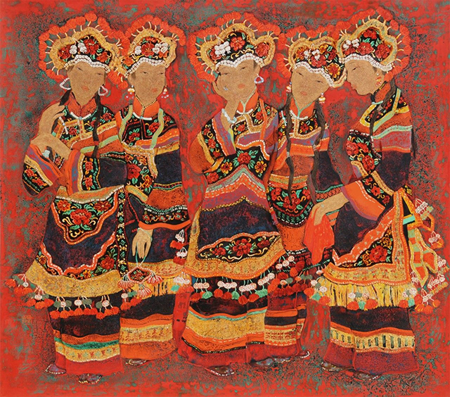 刘晓杰 《马樱花》 160cmx180cm 2009年.jpg