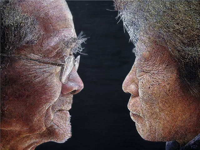 杨国舫《父亲•母亲》 140cm×190cm 2009年.jpg